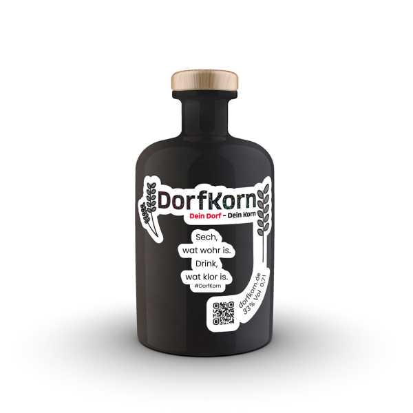 DorfKorn - Schwarze Flasche - 18 Flaschen-Starterset - inkl. Pfand – Bild 4